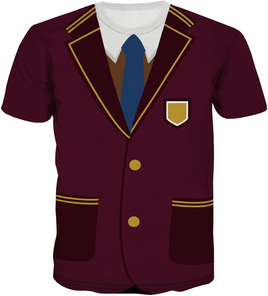 QCIVSuit Shirt Costume Funny Tuxedo Tshirts Shirts for Men Novelty Tux Tee