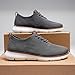 Men's Breeze Mesh Oxfords Sneakers Casual Dress Shoes Breathable Upper Footwear Lace-Up Lightweight Tennis Walking Shoes Business Fashion Comfortable Sneakers Grey