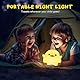 UNEEDE LED Nachtlicht Kinder,Nachtlicht süße Tiere, DoDo Duck Kawaii Silikon Stilllicht Kinder Nachtlicht Dimmbar Touch USB Lampe für Babyzimmer Stillen, Kindergeschenke (baby Benson)
