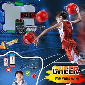Indoor Basketball Hoop for Kids(4-12 Years Old), Over The Door Basketball Hoop with Scoring, Countdown and Music Accompaniment Functions,Mini Basketball Hoop, Basketball Hoop Indoor,Kids Toys Indoor Basketball Hoop for Kids4 12 Years Old Over The Door Basketball Hoop with Scoring Countdown and Music Accompaniment FunctionsMini Basketball Hoop Basketball Hoop IndoorKids Toys