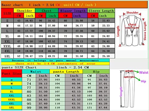 Herren Freizeitkleid Anzüge Singer Stage A Linie von Knöpfen Slim Fit Blazer und Hose – Bild 7