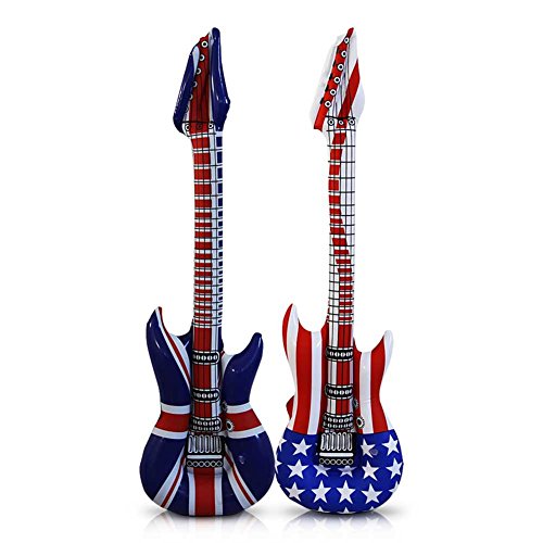 Preisvergleich Produktbild HC-Handel 910774 Aufblasbare Gitarre Luftgitarre 100 cm USA oder England Rock