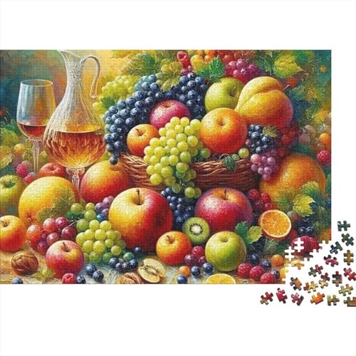 Rompecabezas de frutas de 1000 piezas para reducir el estrés con arte floral