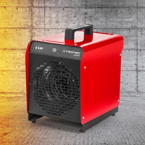 TROTEC Heizlüfter TDS 29 E- Heizleistung 2, 5 kW/ 5 kW- Bauheizer Luftmenge 430 m³/ h- Heizgebläse für Werkstatt, Industrie, Halle, Garage-6