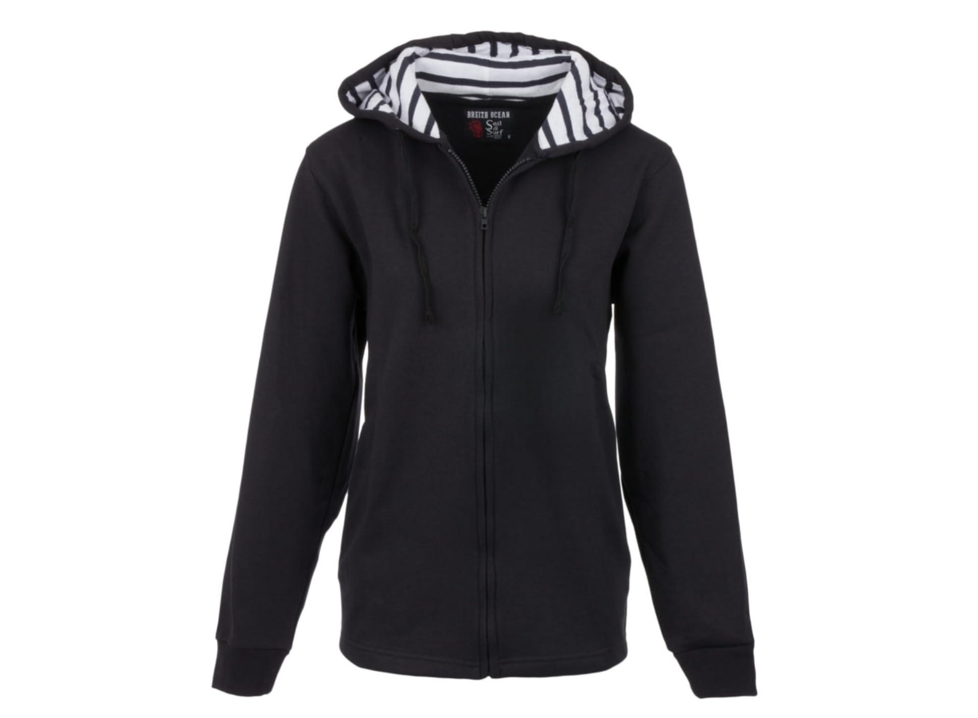 Breizh Ocean - Meen - Veste Molleton avec Capuche - Unisexe - Mixte - Matière Douce à l’intérieur - Agréable à Porter - Coupe Droite - du XS au 4XL
