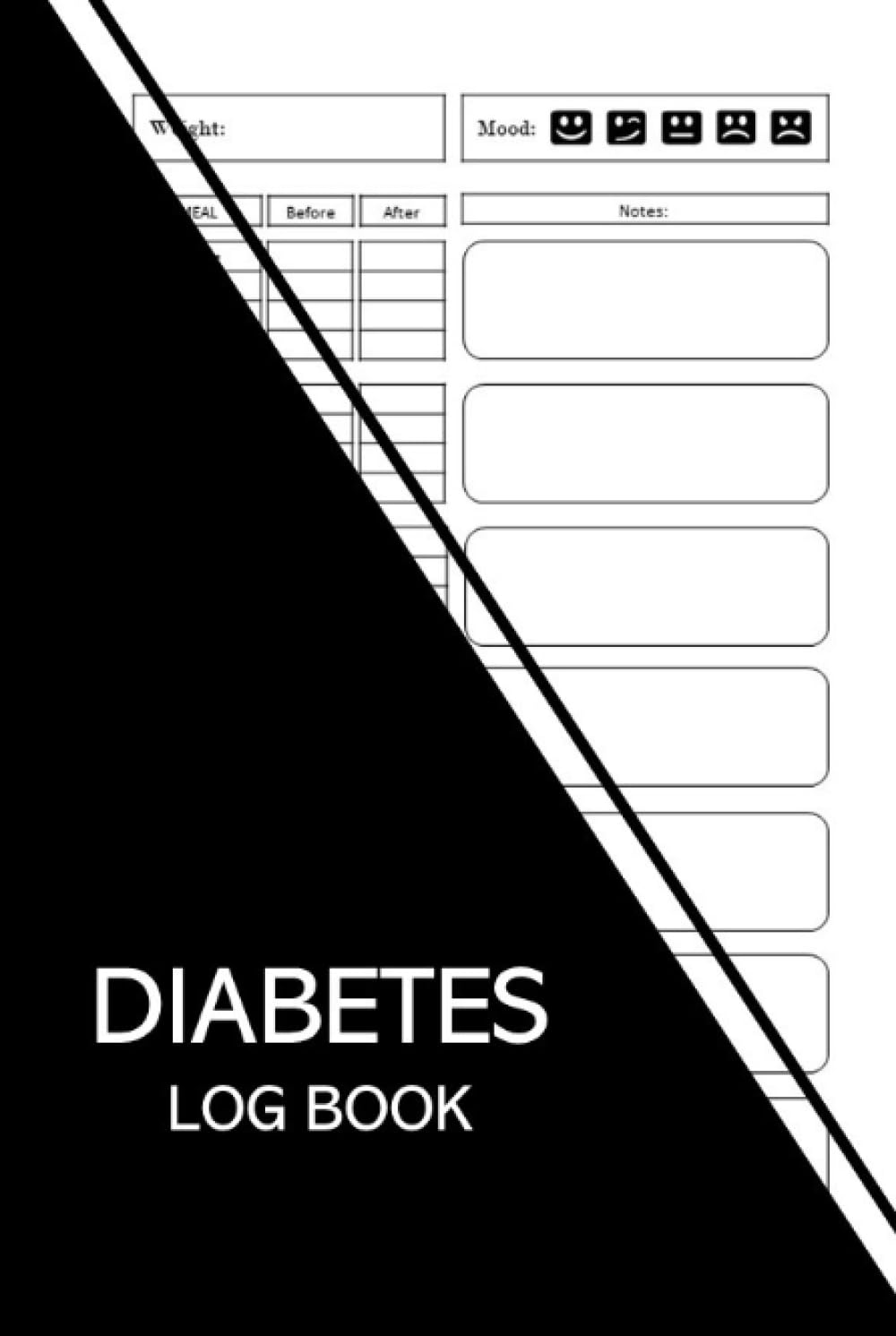 Diabetes Log Book: Daily Blood Sugar Diary, Enough For 106 Weeks or 2 Years, Daily Diabetic Glucose Tracker Journal Book, 4 Times A Day Before-After (Breakfast, Lunch, Dinner, Bedtime)