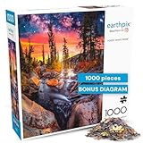 Buffalo Games - Forest Magic Hour - Earthpix - Scenic Landscape - 1000 Piece Jigsaw Puzzle for Adults - Challenging Nature Art Perfect for Game Nights - Finished Size is 26.75 x 19.75