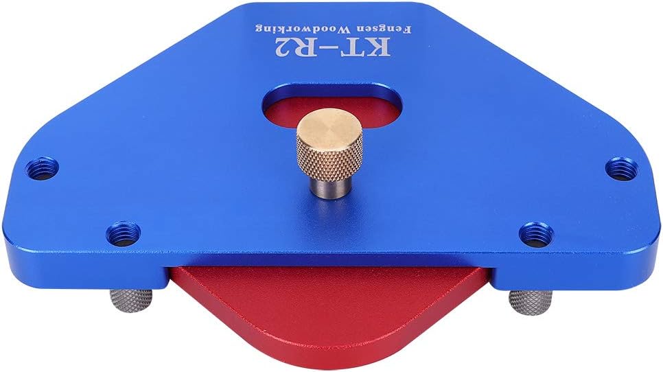 KE - R2 Arc Template Wood Panel Semicircular Router Table, Woodworking Radius Location Tool, Aluminum Alloy Positioning Template with 8 Sizes R15 R20 R25 R30 C15 C20 C25 C30, for P