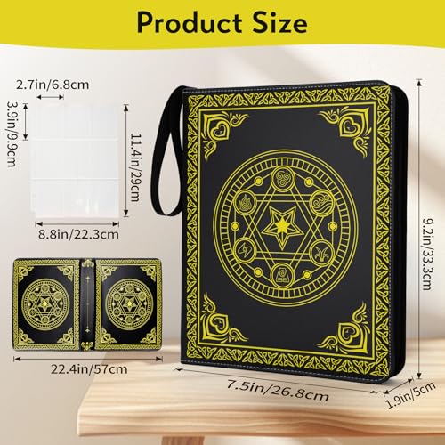 Image of 9 Pocket Card Binder for MTG /YGO /PTCG /Game Cards, Holds 900 Cards,Premium Collector Card Album for Standard Cards,Toys Gifts for Kids(MTG)