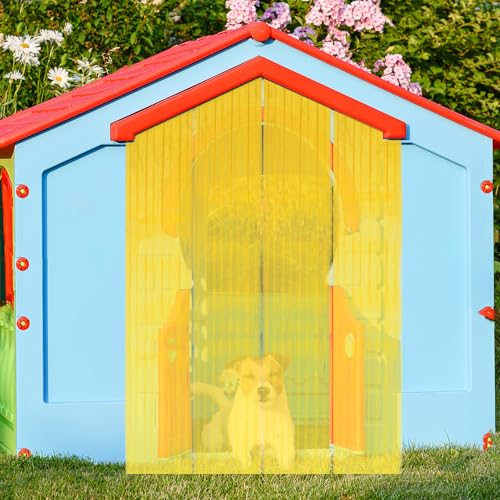 Volet de porte en PVC pour niche de chien extérieur VANZACK