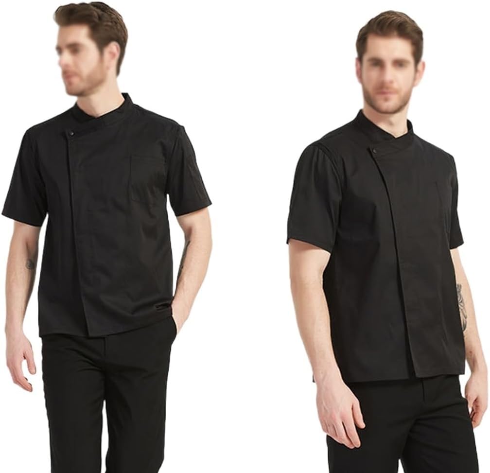 Comfortable Chef Uniform Short&Long Sleeve Chef Jacket Kitchen Cooking Working Chef Coat for Men Women