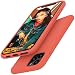 ANTTO Case for iPhone 11 Pro, Anti-Slip Liquid Silicone Gel Rubber Phone Case with Soft Anti-Scratch Microfiber Cloth Lining Cushion Shockproof Protective Case Cover, Orange red