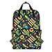 Produktbild Rucksäcke für Schule, Buchtasche, Reisen, Wandern, Camping, Tagesrucksack für Jungen und Mädchen, 26,7 x 14 x 38,1 cm, für 35,6 cm Laptop (Creative Garden)