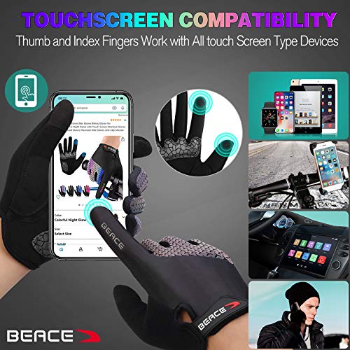 BEACE Women's Glow Cycling Gloves