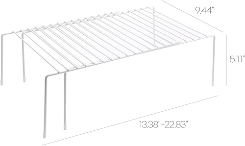 Miniatura 8 de GOODSDECO Escurridor de platos de longitud ajustable de hasta 22.83 pulgadas, escurridor de platos extensible sobre el fregadero, escurridor de