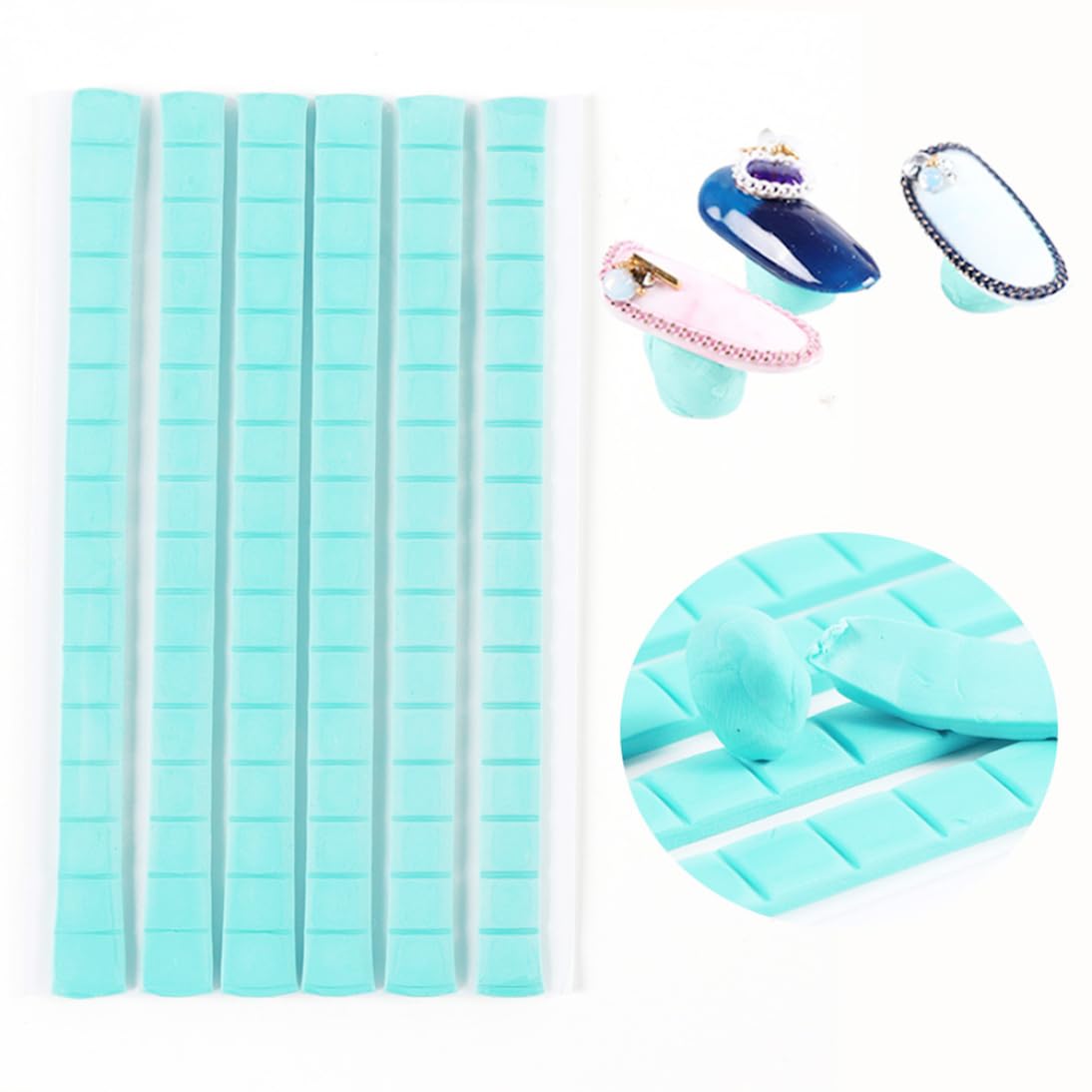 Argile à Ongles Pâte à Nail Art Réutilisable Amovible Manucure Pâte à De Montage Mastic Adhésif Outil De Montage Polyvalent Main Antiadhésive