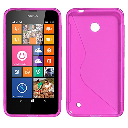 ebestStar - kompatibel mit Nokia Lumia 630 Hülle Flex Silikongel Handyhülle, Klar TPU Schutzhülle, S-line, Lila ebestStar - kompatibel mit Nokia Lumia 630 Hülle Flex Silikongel Handyhülle, Klar TPU Schutzhülle, S-line, Lila