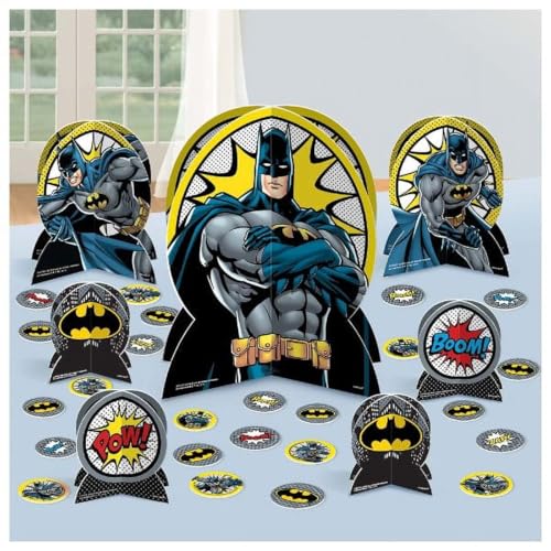 Batman Heroes Unite Table Centerpiece Kit - 12.8", 7" & 4.3" (27 ...