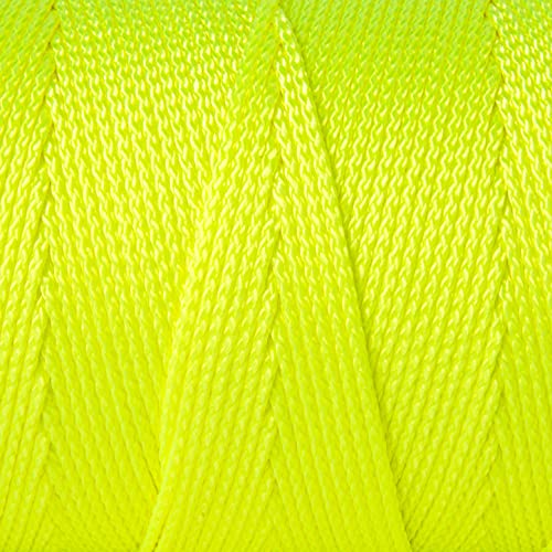 Hongda Nylon Twine, 1000 Feet #18 Braided Nylon Mason Line String Perfect For Masonry Jobs And For The Layout Of General Construction, Gardening, Diy Project, Fluorescent Yellow #TOP1
