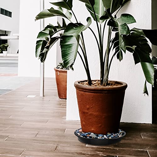 Dunpute Plant Saucer 16 18 20 Inch, 4 Pack Heavy Duty Large Plant Tray For Planter Pot, Plastic Flower Pot Saucers Drip Water Trays For Indoors And Outdoors (16 Inch) #TOP5