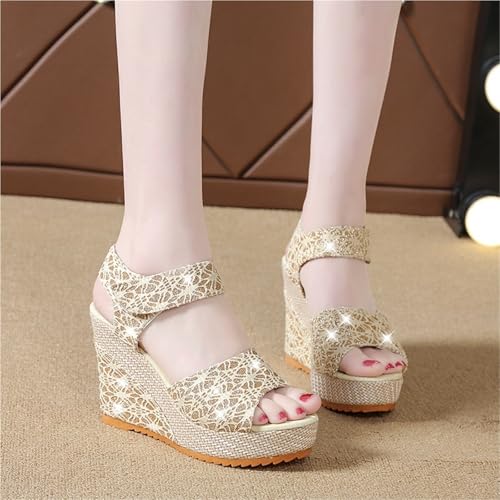Women's Wedges Sandals Toe Platform High Heel Women Sandalias3