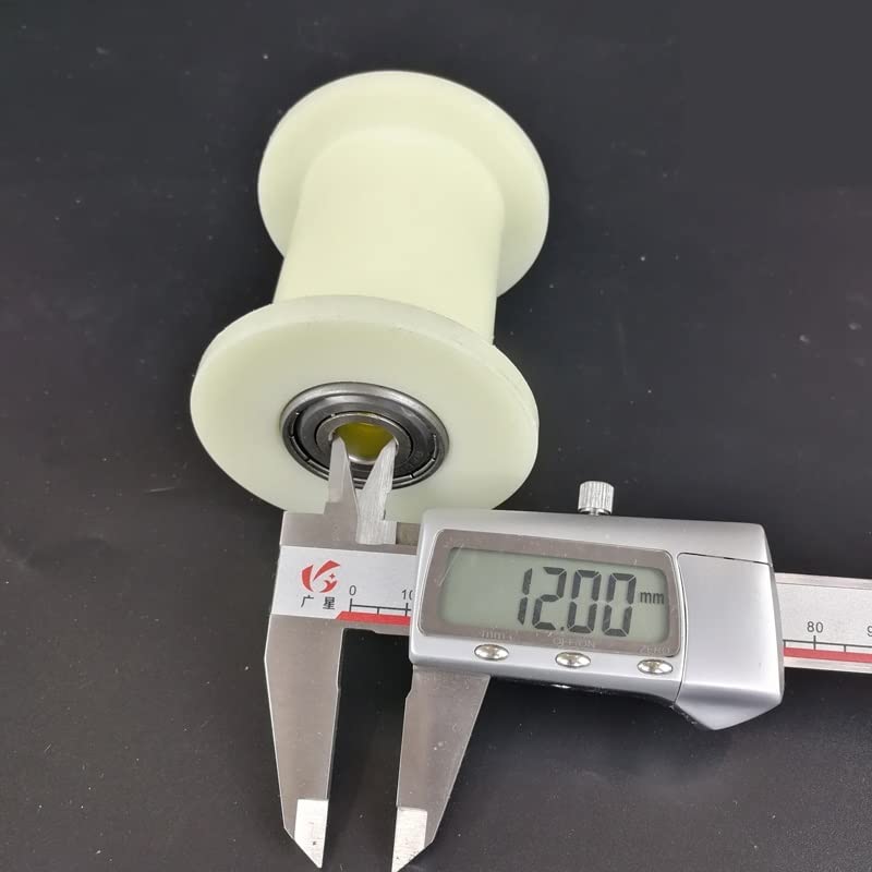 Rulli In Nylon Haoweiwei 60mm - 4 Pezzi Con Doppio Cuscinetto Per Cancelli E Scorrevoli - Foto 4