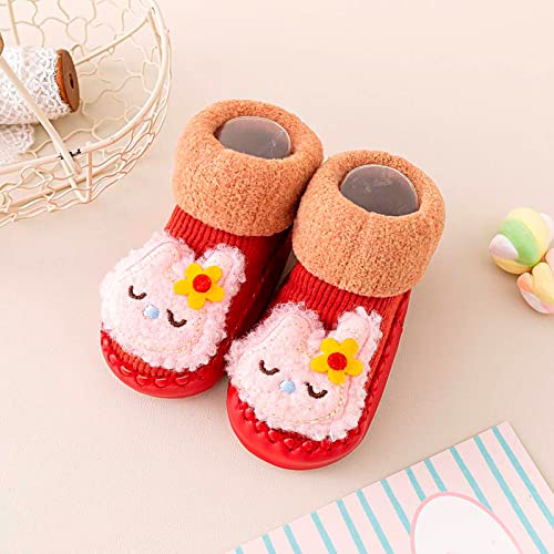 Mercatoo Outono e Inverno Meninos e Meninas Crianças Meias Sapatos Antiderrapantes Chão Interior Beb