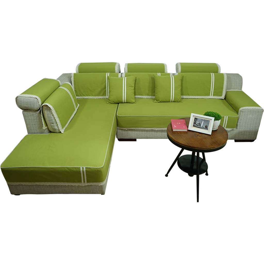 Housse de canapé couverture coton lin protection lavable 75 * 150 cm