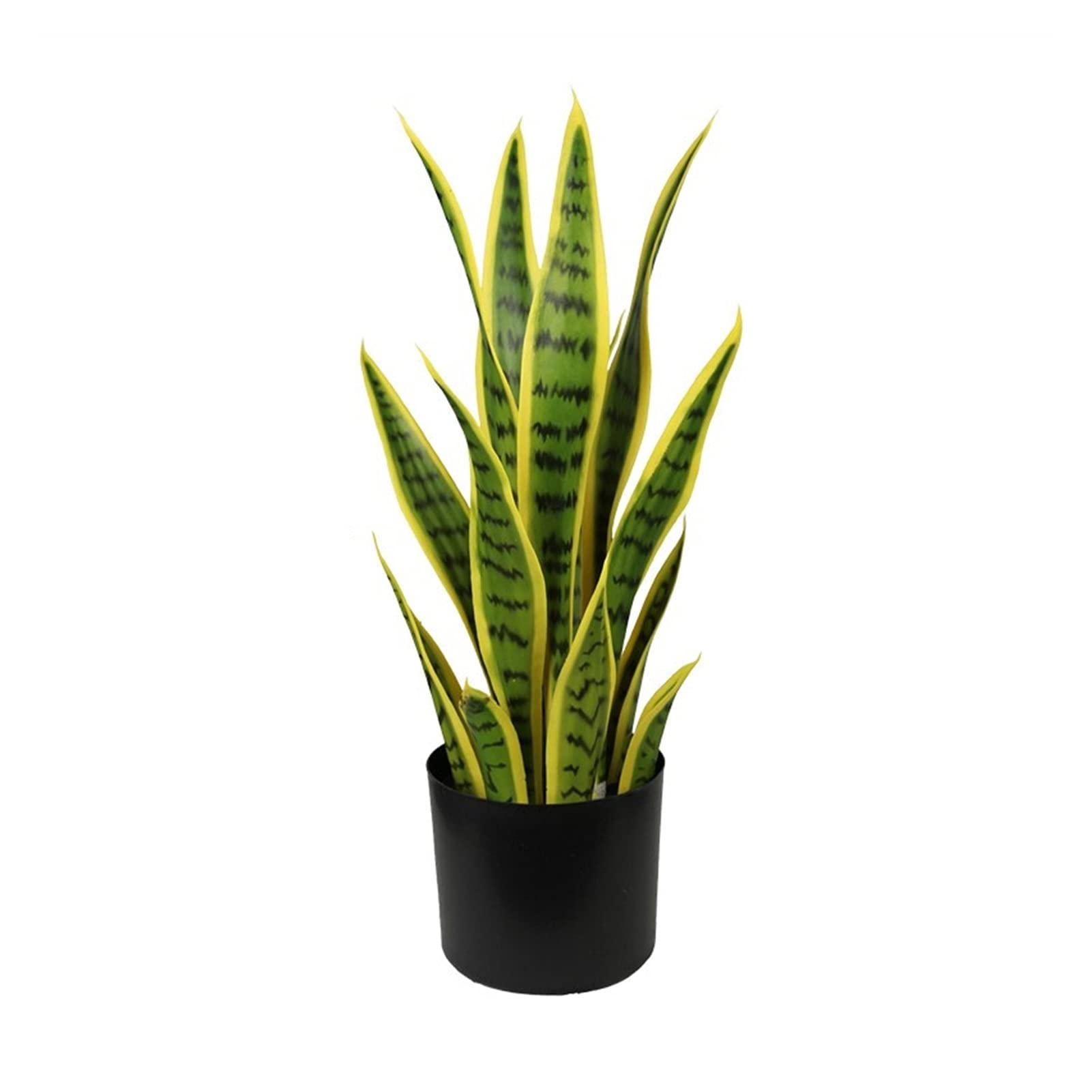 Plante artificielle en pot piran jaune pour décoration de table