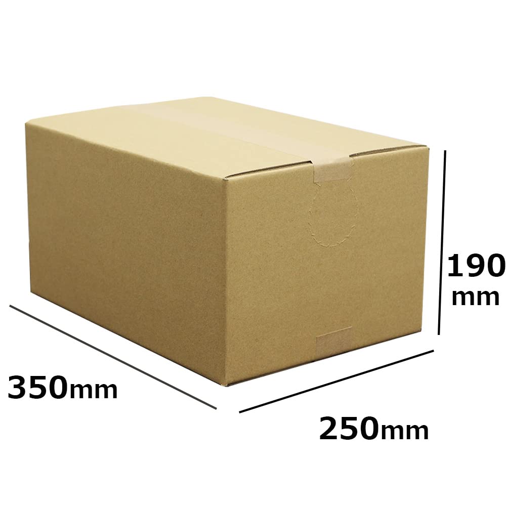 Amazon.co.jp: ロジマート ダンボール 80サイズ 開封穴付き【350×250