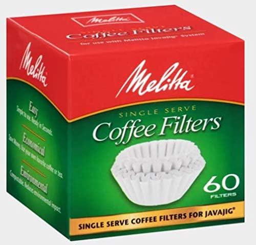 Miniatura 6 de Melitta JavaJig - Filtros de café de papel de una sola porción de repuesto, color blanco, 60 unidades