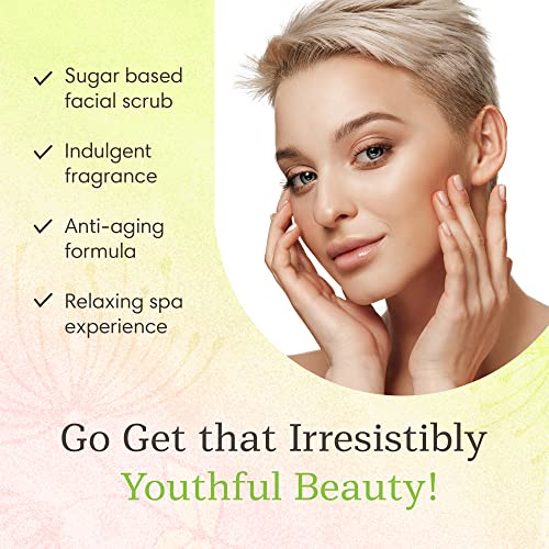 Levity & Co. Sweetface Facial Sugar Scrub. Anti Aging, Deep Cleaning Acne Treatment, Exfoliating Facial Scrub Regenerates & Brightens Face, Neck & Décolleté (Blackberry Merlot) #TOP2