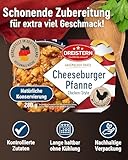 DREISTERN Cheeseburger Pfanne 280g I Mit Rindfleisch & Nudeln I Herzhaftes Fertiggericht in Mikrowellenschale I Lange Haltbarkeit dank natürlicher Konservierung I Hausmacher Qualität