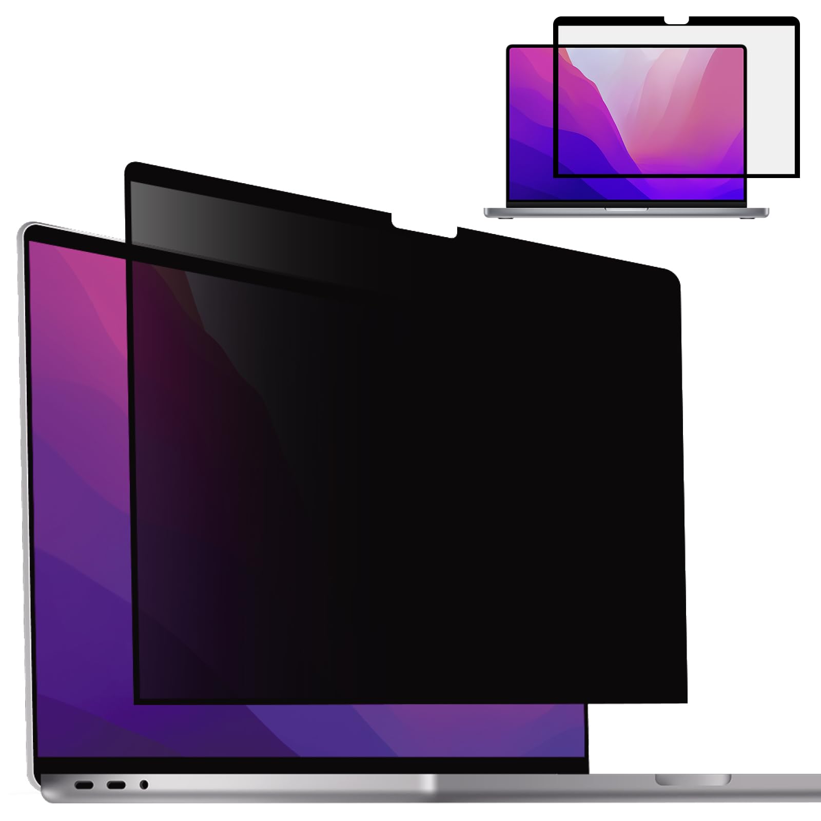 LILIONGTH Privacy Screen Compatible with MacBook Air 13 Inch (2018-2021, M1), Laptop Privacy Filter Shield and Anti-Blue Light Protector (Model: A1932, A2179, A2337)