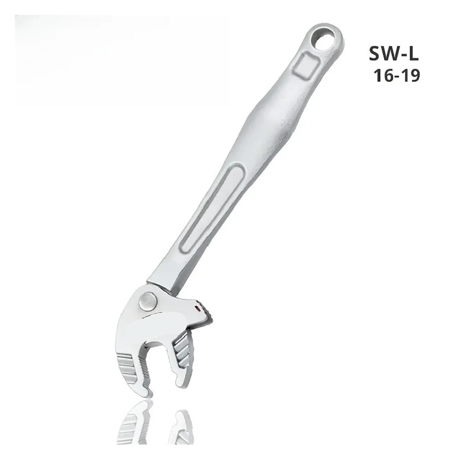 Pinza a Pappagallo Chiave industriale a granchio for impieghi gravosi con cricchetto autoregolante, ganascia larga for la produzione di tubazioni automobilistiche(16-19 mm)