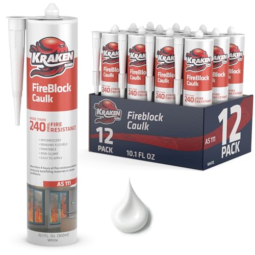 KRAKEN BOND Fire Block Caulk - 12 Pack