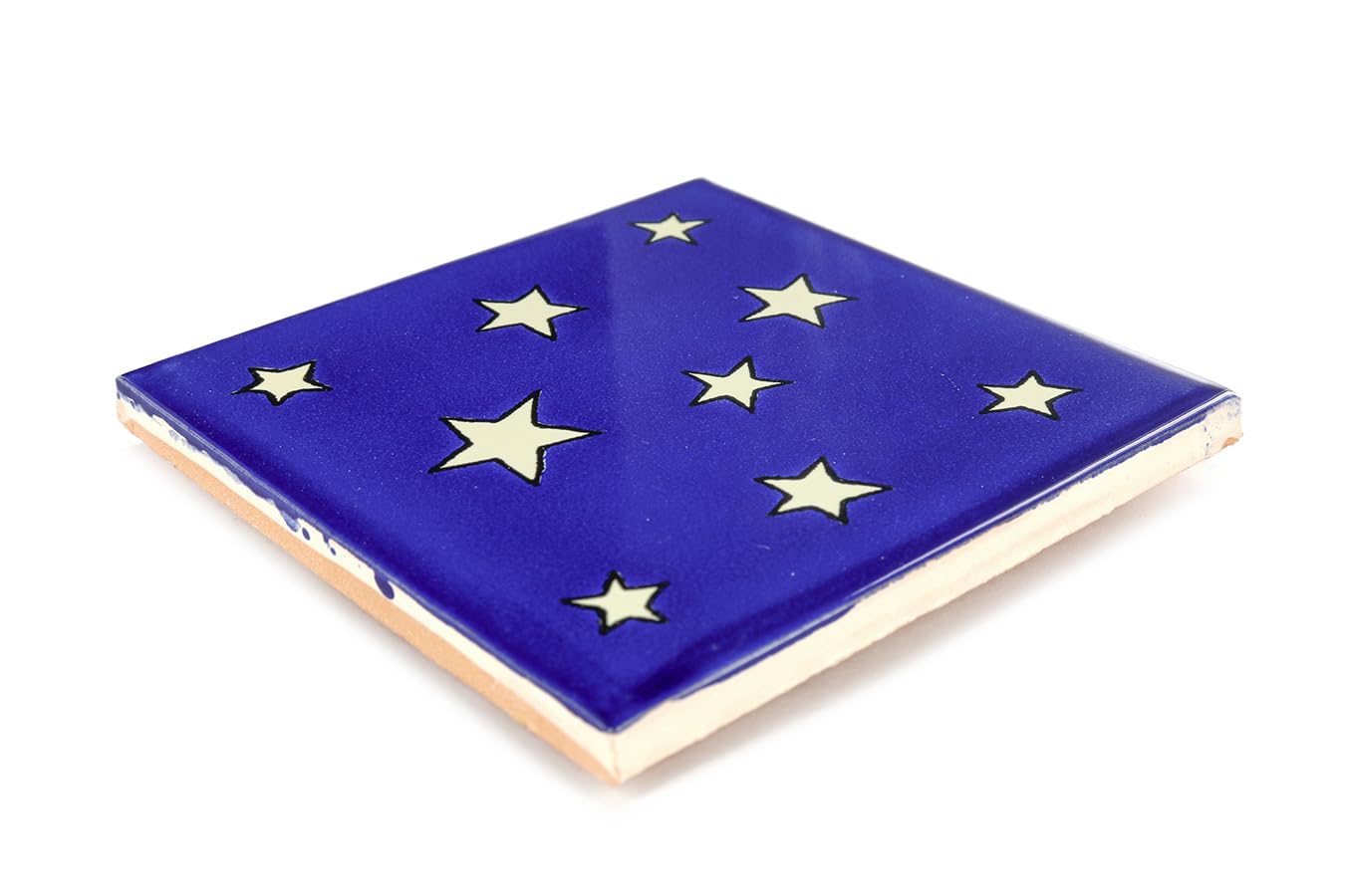 Box of 9-4¼ x 4¼ Estrellas - Talavera Mexican Ceramic Tiles