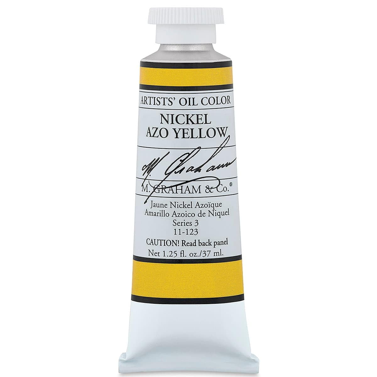 M. Graham : Artists' Oil Paint : 37ml : Nickel Azo Yellow
