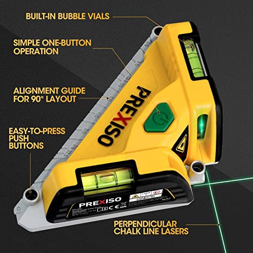 Prexiso PTL10G Square Laser-65Ft Green Beam Floor Tile Laser Level thumb #5
