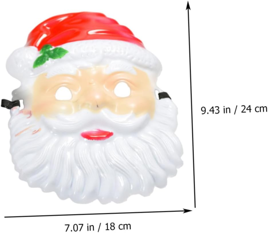 VICASKY 3pcs Santa Claus Masks for Christmas Parties Creative Role-playing Festival Accessories Design for Holiday Celebrations