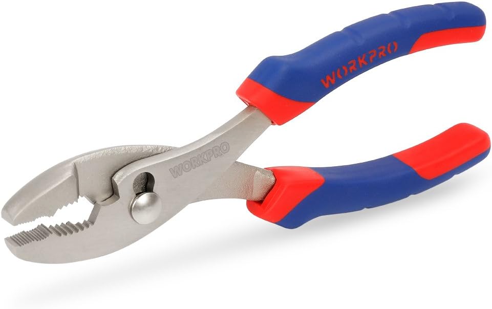 WORKPRO Pliers Set 4-piece Locking Plier Slip-joint Plier Groove Joint Pliers and Adjustable Wrench Home Maintenance Tool Kit