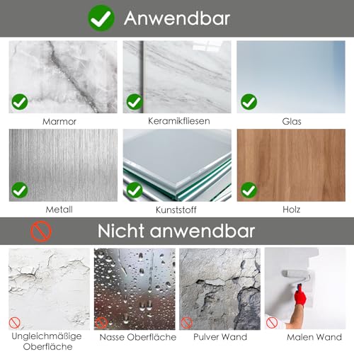 48 Stück Nano-Doppelseitige Klebepads, wasserfest, ohne Beschädigung entfernbar, strapazierfähige Befestigungsbänder, klare, rückstandsfreie, stark haftende Pads für Wände, zum Aufhängen von Bildern,