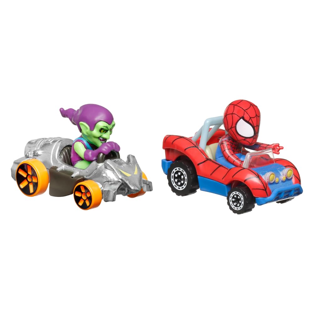 Hot Wheels RacerVerse Zabawka Pojazd Pakiet niespodzianka z dwoma samochodami wyścigowymi dla dzieci w wieku od 3 lat