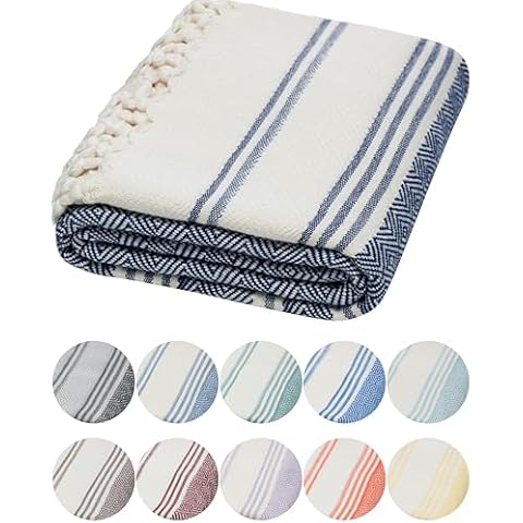 DEMMEX Organic Cotton Turkish Towel Blanket Cover