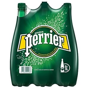 Perrier – Koolzuurhoudend mineraalwater – 1 liter – Set van 6 flessen – Elegant, sprankelend en verfrissend…