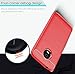 Dretal Moto E4 Plus Case, Carbon Fiber Shock Resistant Brushed Texture Soft TPU Phone case Anti-Fingerprint Flexible Full-Body Protective Cover for Motorola Moto E4 Plus USA Version (Red)
