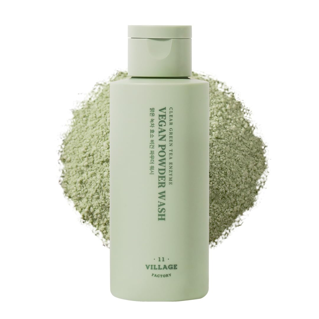 VILLAGE 11 FACTORY CLEAR GREEN TEA ENZYME VEGAN POWDER WASH 60G
