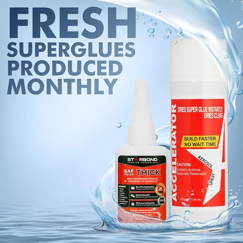 image for Starbond 2 oz. Thick CA Glue with 6 oz. Aerosol Activator Bundle (Prem