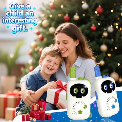 Image of Dinosaur Children's walkie Talkie, a Cartoon mini Designed Exclusive walkie Talkie, Suitable for Boys and Girls for Outdoor Exploration, Camping, Hiking Toys, Christmas, Birthday Gifts