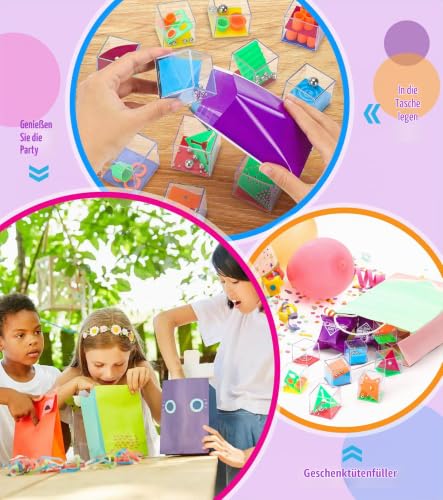 Gontence 16 Stück Geduldspiele für Kinder mit 16 lila Beutel - Knobelspiel | Mini Spiele für Kinder & Erwachsene… – Ansicht 4